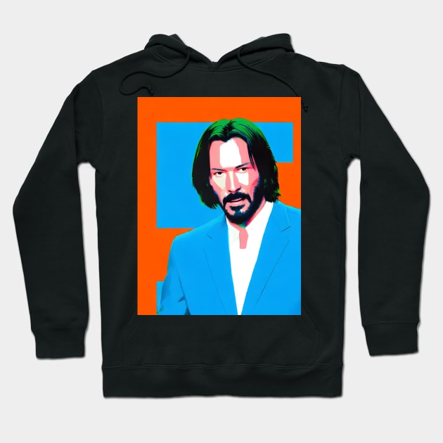 Keanu Reeves and cat Hoodie by bant